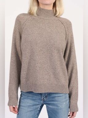 COLLABORATION JULES CASHMERE SWEATER - XS tan sweater